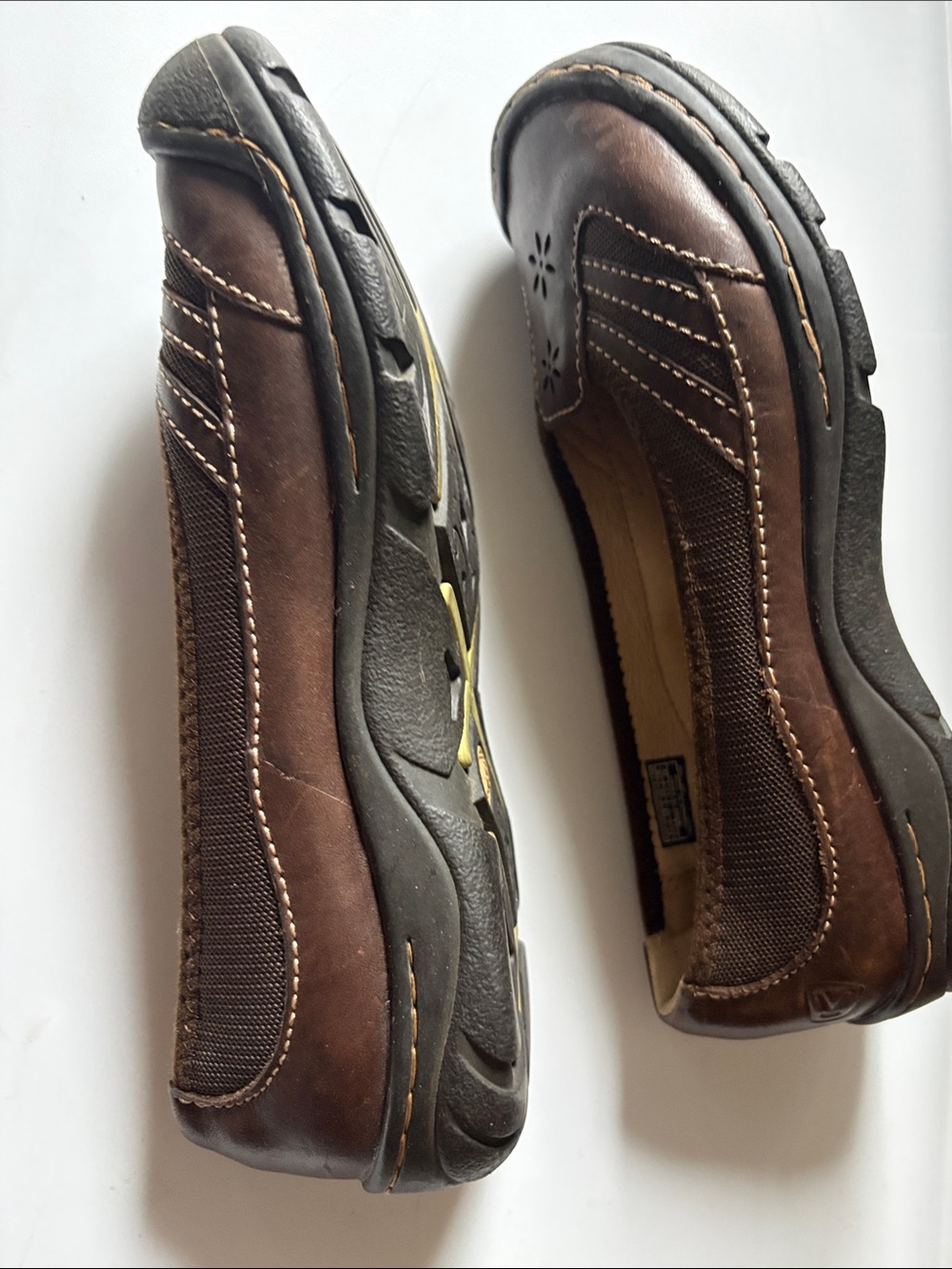 Keen Paradise Ballerina Brown Leather Flats Size 7 - Picture 3 of 4